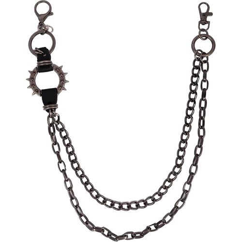 Trahoo-Milakoo Punk Pantalon Chaîne Jeans Link Hip Hop Gothic Chain Ceinture Multi Layer Chaîne Pantalon Portefeuille Chaîne Pour Hommes Femmes