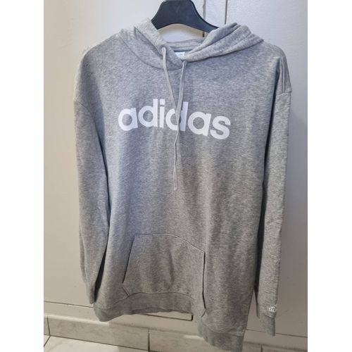Sweat À Capuche Gris Femme Adidas Taille S 36/38