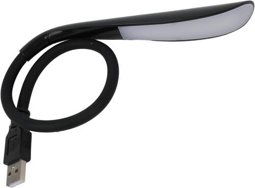 KALANKA-Lampe USB Flexible Dimmable pour Ordinateur Portable,Lecture LED à 3 Niveaux de Luminosité Réglable, Lampe de Clavier Portable avec Protection Oculaire, Col de Cygne Ajustable, Économie d'Én