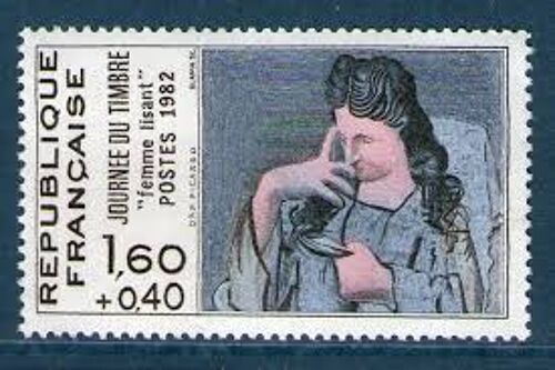 Journée Du Timbre : "Femme Lisant" Oeuvre De Rembrandt Année 1982 N° 2205 Yvert Et Tellier Luxe