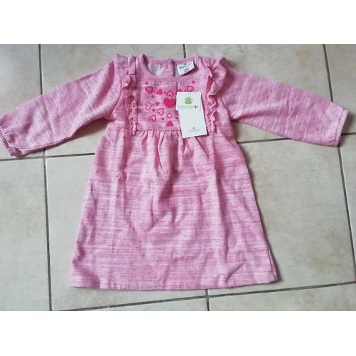 Idée Cadeau / Petite Robe Mi - Saison / Automne - Hiver Taille 92 ( Env 30-36mois) Neuve Avec Étiquette!!