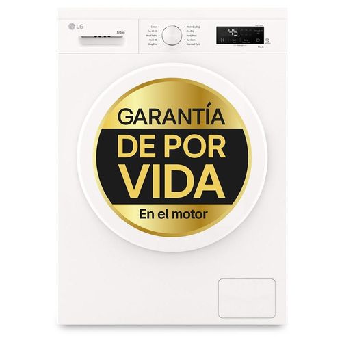 LG W4X1085NWH machine à laver avec sèche linge Pose libre chargement frontal Blanc E