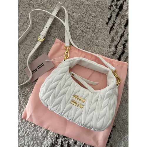 Sac Miu Miu blanc mini