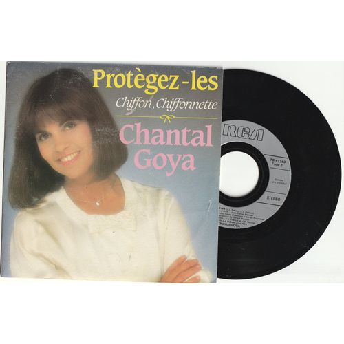 Tres Rare 45t Sp Chantal Goya Protégez Les / Chiffon Chiffonette 1987
