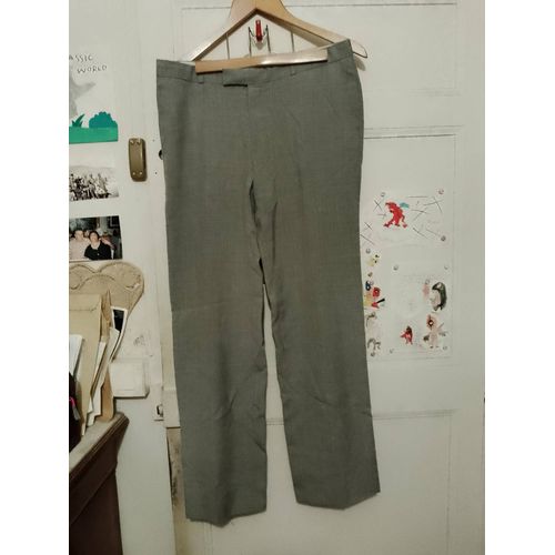 Pantalon Classique Gris L Made In France Vintage Années 90.