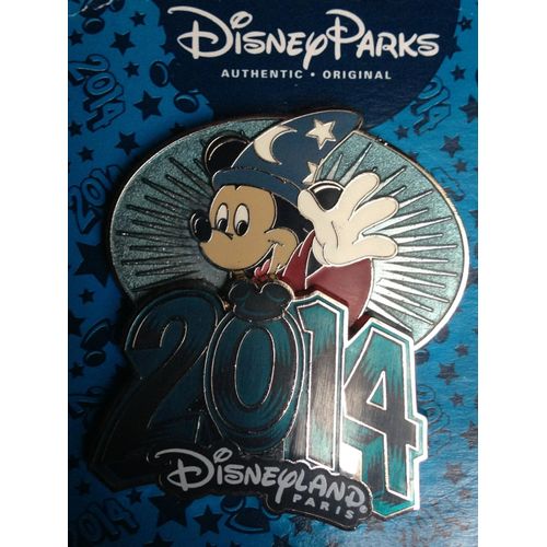 Rare Pins Disney Disneyland Paris : Mickey Sorcier Rétro Année 2014