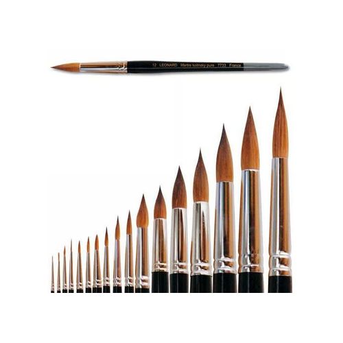 Leonard 20 Martre Kolinsky Pure 7733ro Pinceau 3660599037817 Art Artiste Peintre Peinture Pinceaux Tres Haut De Gamme Pointe Dessinateur Toile Comasound Kartel Csk Online