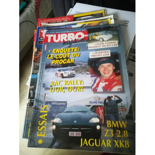 Turbo Magazine 247 De 1996 Rac,Loix,Radermecker,Hyundai Lantra Glsi 1600 16v,Mercedes C250 Td,C230,Jaguar Xk8,Bmw Z3 2.8 Cab
