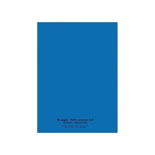 Conquérant Cahier Conquérant Polypro Agrafé 24x32 Cm 96p 90g Petits Carreaux Bleu