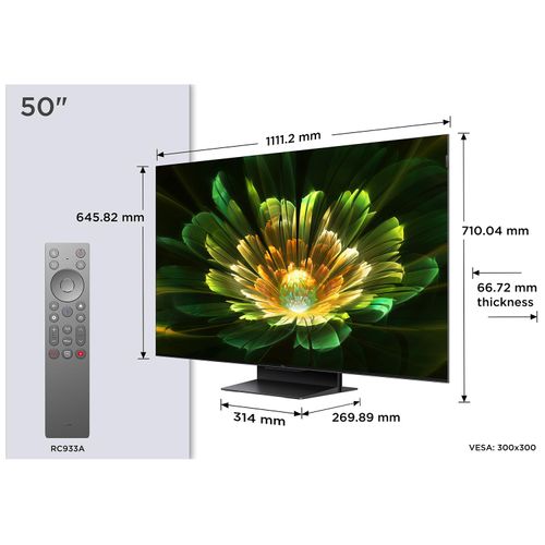 TV QD-Mini LED TCL 50C79K 50" (126 cm) 4K 2025