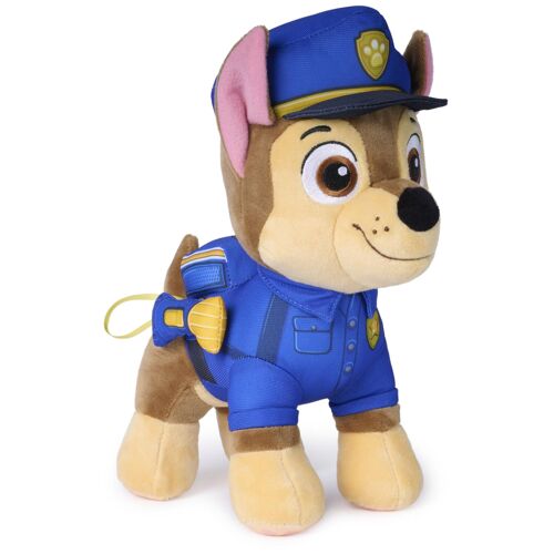 PAW Patrol - Gund - Pat Patrouille - Chase 25 Cm Search & Rescue Mission Détectives - Peluche Chien - Lavable en Surface - Pat Patrouille Jouet Premier Age - Peluche Bébé - Jouet Enfant 3 Ans Et +
