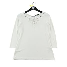 Reconditionné - T-Shirt Manches Longues Femme Blanc - Taille S - Femme - Blanc