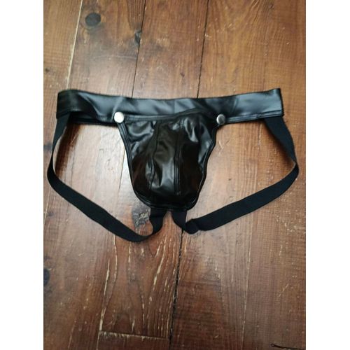 Slip Jockstrap Noir Homme – Taille [M/L] –