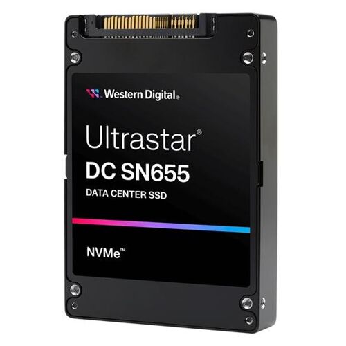 WD Ultrastar DC SN655 - SSD - Centre de données - 61.44 To - interne - 2.5" - U.3 PCIe 4.0 (NVMe)