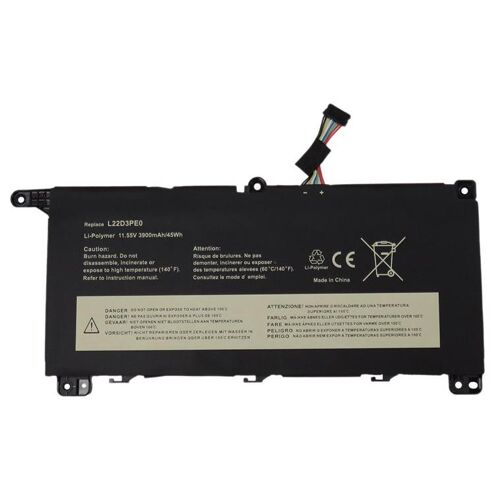 DLH - Batterie de portable (équivalent à : Lenovo L22B3PE0, Lenovo L22C3PE0, Lenovo L22D3PE0, Lenovo L22L3PE0, Lenovo L22M3PE0, Lenovo 5B11L67317, Lenovo 5B11L67323, Lenovo 5B11L67327, Lenovo...