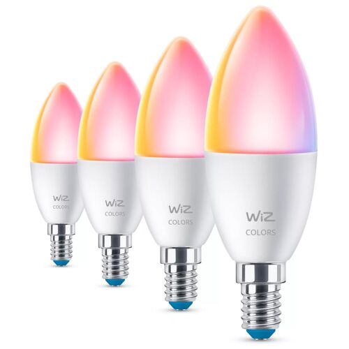 Wiz 4 Ampoules Flamme 40 W C37 E14