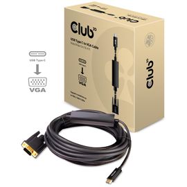 CLUB3D cac-1512 5 m USB Type-C VGA (D-Sub) Noir