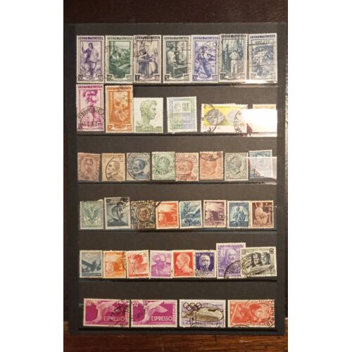 Lot De 75 Timbres Italie Oblitérés