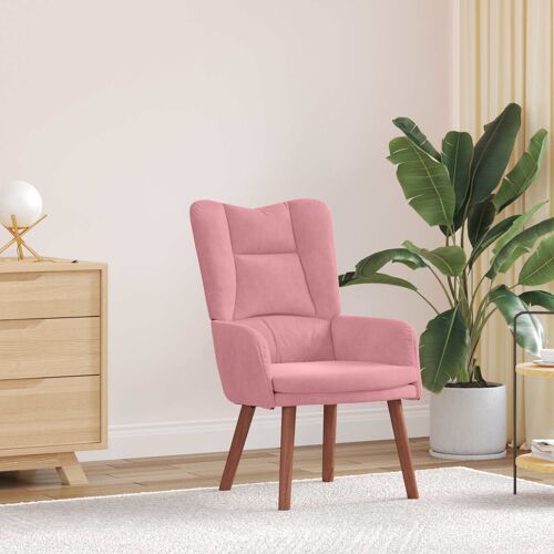 vidaXL fauteuil Rose 63 x 67 x 94 cm Velours