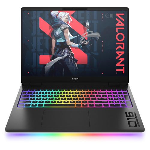 HP OMEN MAX Gaming Laptop 16-ah0033nf Intel Core Ultra 9 275HX Ordinateur portable 16" WQXGA 64 Go DDR5-SDRAM NVIDIA GeForce RTX 5090 Wi-Fi 7 (802.11be) Windows 11 Home AI PC Noir
