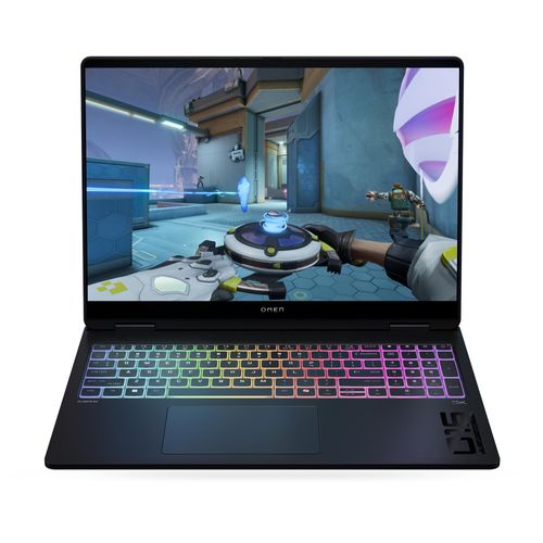 HP OMEN MAX Gaming Laptop 16-ak0021nf Copilot+ PC AMD Ryzen AI 7 Ordinateur portable 16" WQXGA 32 Go DDR5-SDRAM NVIDIA GeForce RTX 5070 Wi-Fi 7 (802.11be) Windows 11 Home Noir