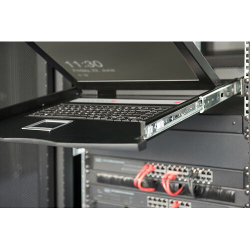 Digitus Console modulaire avec écran TFT de 17 po (43,2 cm), 1 ports, clavier-vidéo-souris, clavier espagnol