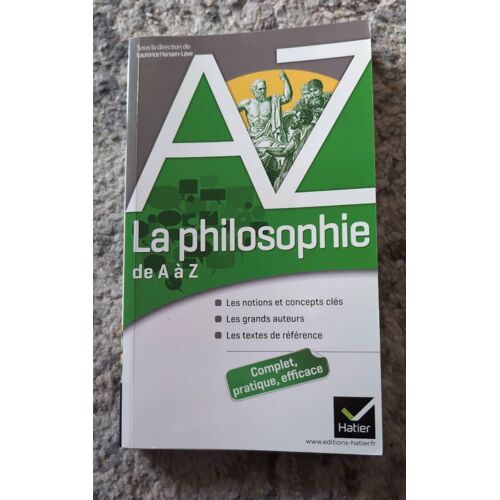 Livre La Philosophie De A À Z