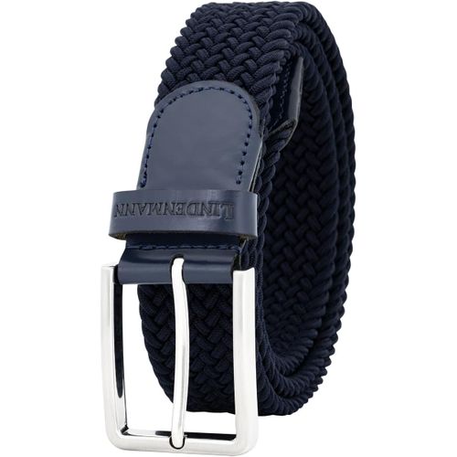 Cauc-Ceinture Extensible Pour Homme, Ceinture Textile Tressée Pour Le Golf, Bleue
