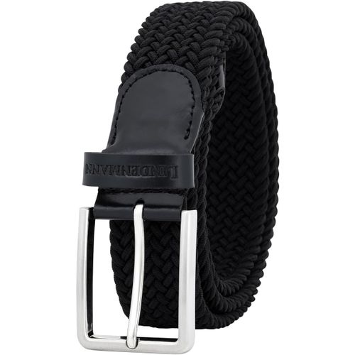 Cauc-Ceinture Extensible Pour Homme, Ceinture Textile Tressée Pour Le Golf, Noire