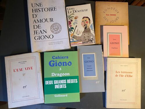 Jean Giono: Réunion De Huit Volumes