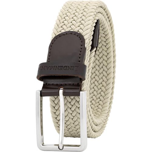 Cauc-Ceinture Extensible Pour Homme, Ceinture Textile Tressée Pour Le Golf Beige