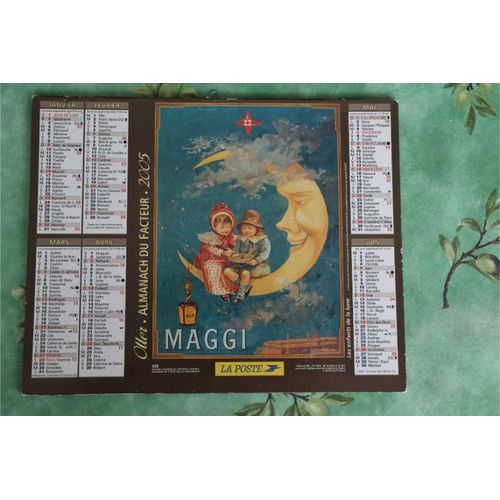 Calendrier Almanach Des Postes Ptt  2005 Enfants Affiches Publicités Région Jura Franche Comté