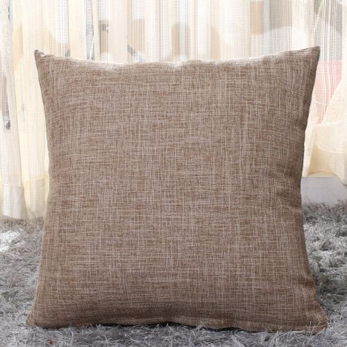 2 Housses De Coussins Décoratives En Lin Épais - Style Rustique Et Boho Pour Décoration D'intérieur - Avec Fermeture Éclair Invisible - Adaptées Canapé Et Lit (45x45 Cm) - Lot De 2 Pièces,