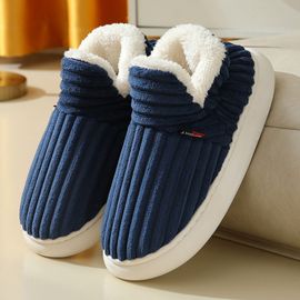 Chaussons En Coton Xxxl - Taille 46-47 (32 Cm Extérieur, 27,5 Cm Intérieur) - Antidérapants Pour Automne/Hiver - Confortables, Légers Et Respirants - Idéaux Pour Les Grands Pieds,