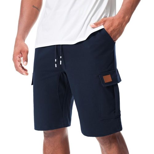 Cauc-Short Sport Cargo Homme Pantalon Coton Running Bermudas Pantalon Court Décontracté D'été Avec Poches