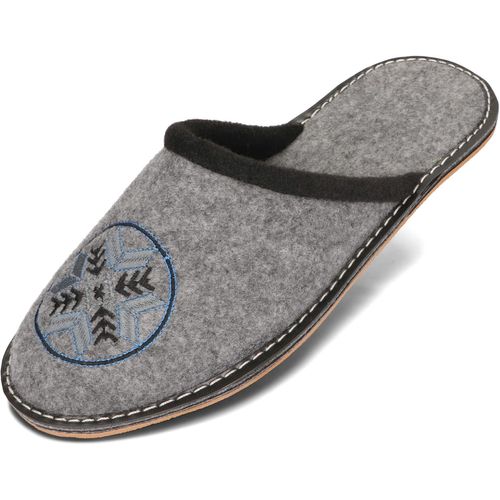 Chaussures Caucs Chaussons En Feutre Semelle En Caoutchouc Très Léger Gris Noir 40 41 42 43 44 45 46 Ue