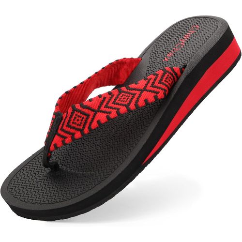 Chaussures Caucsthongs Compensées Sandales De Plage Légères Chaussons D'été Pantoufles Antidérapantes