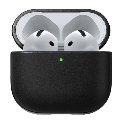 Coque pour AirPods 4 Modèle Modern Leather Antichoc Nomad Noir