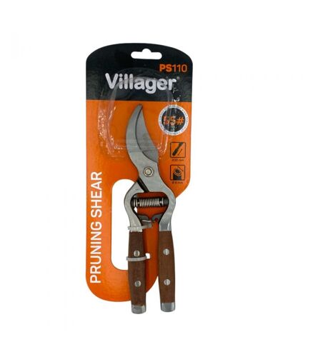 Sécateur manches bois, Coupe 12mm, VILLAGER PS 110