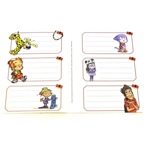 Étiquettes Cahier Bd