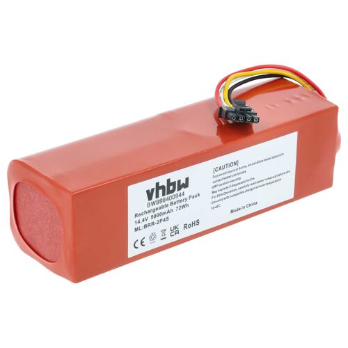 vhbw Batterie compatible avec Xiaomi Roborock S7 S70 S752-00 Tanos-S, S8 Max Ultra, S8/Q8 AED06HRR, S8 robot électroménager (5000mAh, 14,4V, Li-ion)