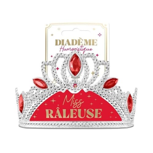 DIADÈME HUMORISTIQUE STRASS MISS RÂLEUSE