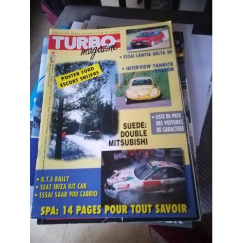 Turbo Magazine 226 De 1995 Boucles Spa,Rts Rally,Seat Sport,Bodson,Vento Tdi Oettinger,Saab 900 Turbo Cabrio Se,Lancia Delta Hf Ls,Audi A6 Avant Tdi