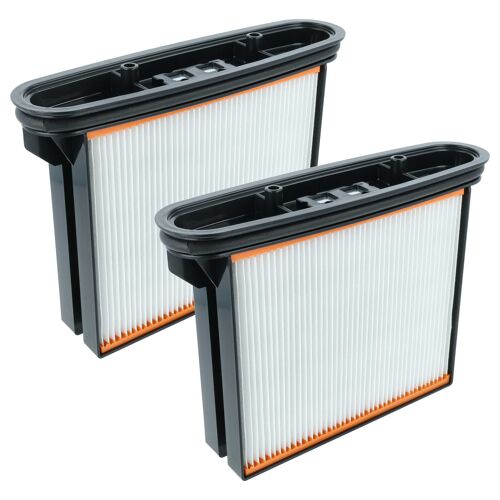 vhbw 2x filtre plissé plat F8 compatible avec Starmix ISC L-1650 TOP, L-1625 Top aspirateur sec/humide, aspirateur industriel