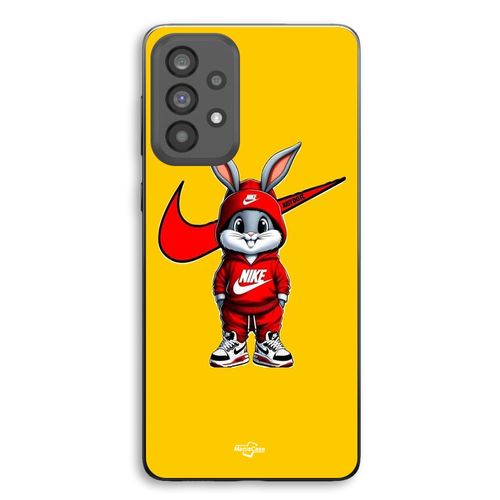 Coque Pour Samsung Galaxy A33 5g Mini bugs bunny nike logo just do it fond orange Maniacase
