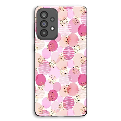 Coque Pour Samsung Galaxy A33 5g Fond de texture rose rond Maniacase