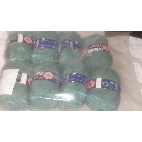 Lot De 8 Pelotes Laine Phildar Slogan 209