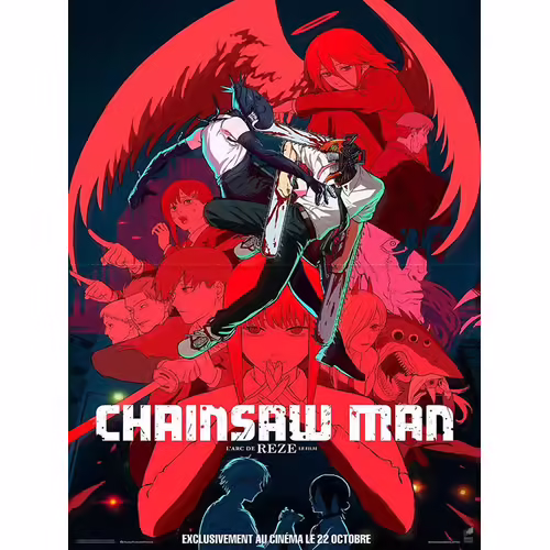 Chainsaw Man (Le Film) L Arc De Reze - Véritable Affiches De Cinéma Pliée - Format 40x60 Cm - De Tatsuya Yoshihara, Tatsuki Fujimoto, Hiroshi Seko - Film D'Animation - 2025