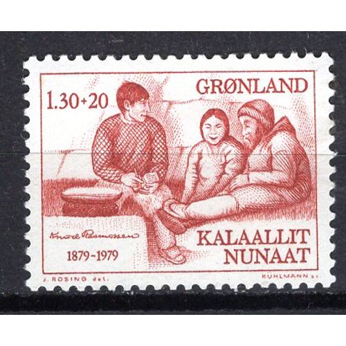 Groenland 1979 L' Explorateur Danois Knud Rasmussen Yvert N° 104 Neuf**