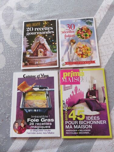 4 Mini-Livrets Prima Et Cuisine Et Vins De France